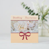 Einladung von White Rose (Stehend Vorderseite)