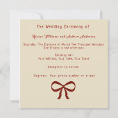 Einladung von White Rose (Rückseite)