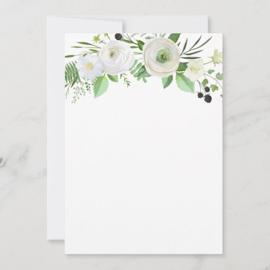 Einladung von White Rose (Rückseite)