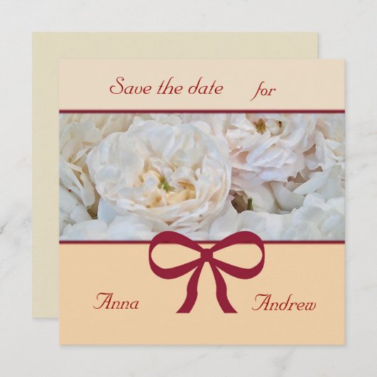 Einladung von White Rose (Vorne/Hinten)