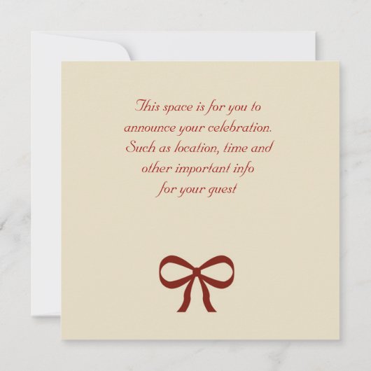 Einladung von White Rose (Rückseite)