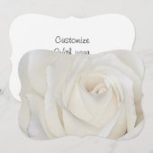 Einladung von White Rose 12x18 (Vorne/Hinten)