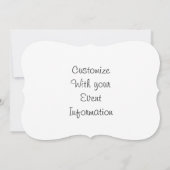 Einladung von White Rose 12x18 (Rückseite)