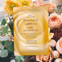 Einladung von White Rose Floral Wedding