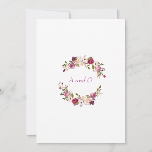 Einladung von White Roses (Rückseite)