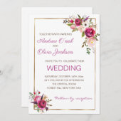 Einladung von White Roses (Vorne/Hinten)