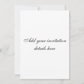 Einladung von White Swan (Rückseite)