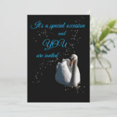 Einladung von White Swan (Stehend Vorderseite)