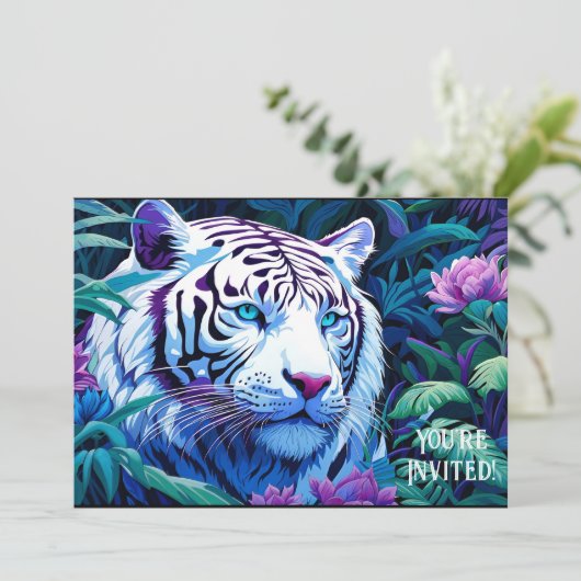 Einladung von White Tiger (Stehend Vorderseite)