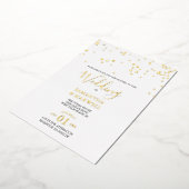 Einladung von White Typografy Wedding Foil (Gedreht)
