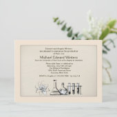 Einladung von wichtigen Abschlüssen der Chemie (Stehend Vorderseite)