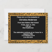 Einladung von Wild Child Abschluss (Orange) (Rückseite)