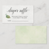 Einladung von Windeln für Babydusche (Vorne/Hinten)