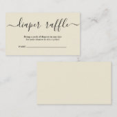 Einladung von Windeln für Babydusche (Vorne/Hinten)