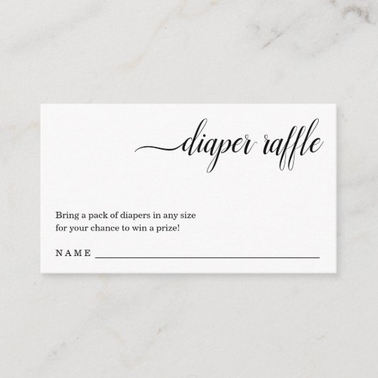 Einladung von Windeln für Babydusche (Vorderseite)