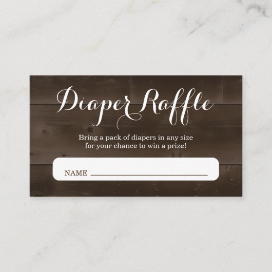 Einladung von Windeln für Babydusche (Vorderseite)