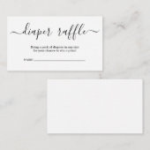 Einladung von Windeln für Babydusche (Vorne/Hinten)