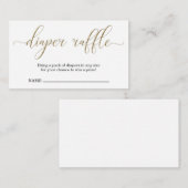 Einladung von Windeln für Babydusche (Vorne/Hinten)