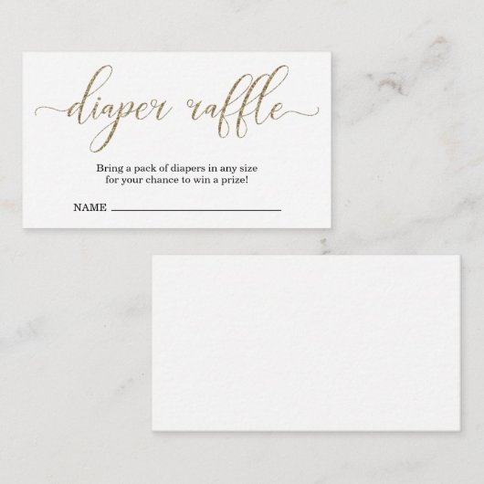 Einladung von Windeln für Babydusche (Vorne/Hinten)