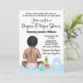 Einladung von Windeln und Hängematten (Stehend Vorderseite)