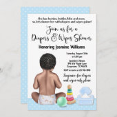 Einladung von Windeln und Hängematten (Vorne/Hinten)