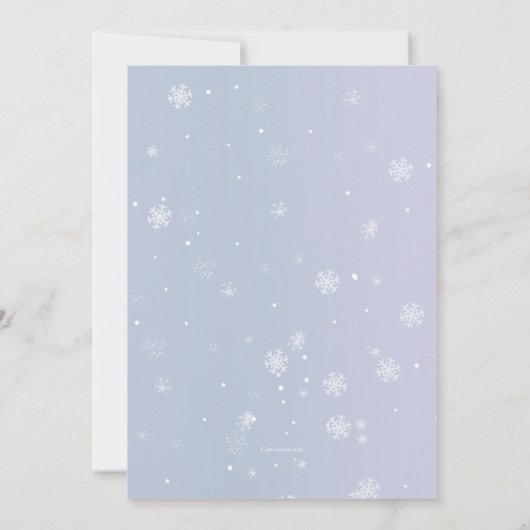 Einladung von Winterkindern (Rückseite)