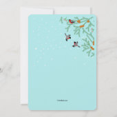 Einladung von Wintervögeln (Rückseite)