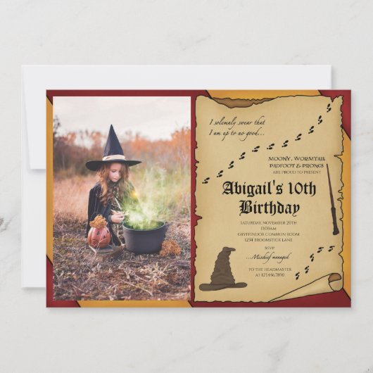 Einladung von Wizardry Foto (Vorderseite)