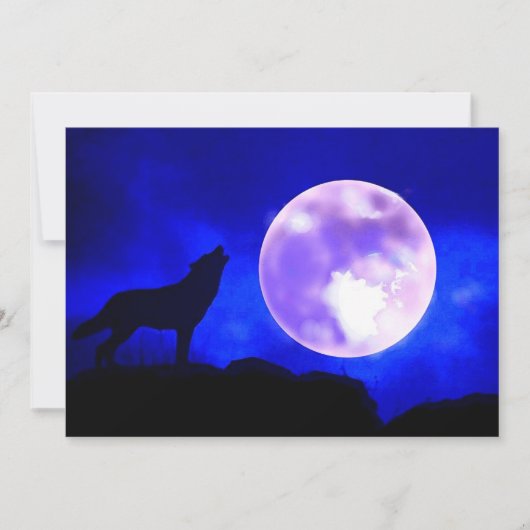 Einladung von Wolf & Moon (Vorderseite)