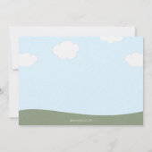 Einladung von Woodland Animals Baby Boy Shower (Rückseite)