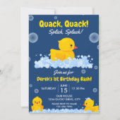 Einladung von Yellow Ducky zum Geburtstag (Vorderseite)