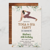 Einladung von Yoga und Wellness-Center (Vorne/Hinten)