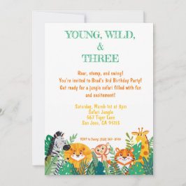 Einladung von Young, Wild & Three Jungle zum Gebur