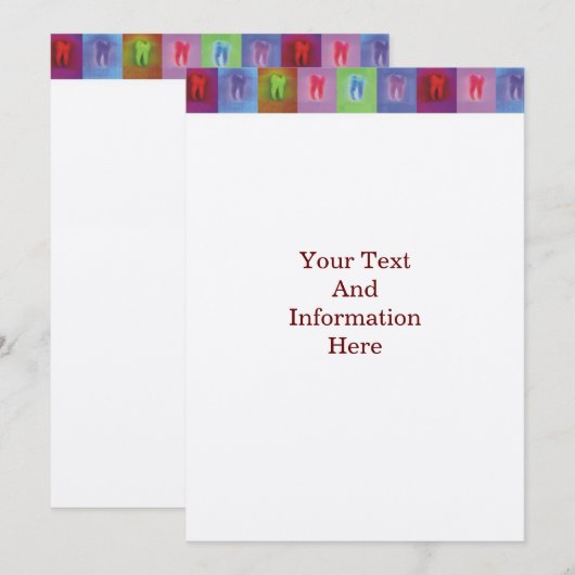 Einladung von Zahnärzten (Vorne/Hinten)