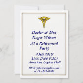 Einladung von Zahnärzten zum Schutz des Schilds (Rückseite)