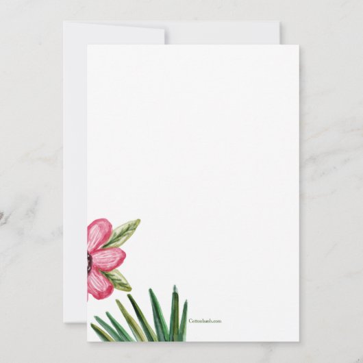 Einladung von Zebra (Rückseite)