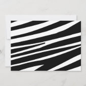 Einladung von Zebra Stripe (Rückseite)