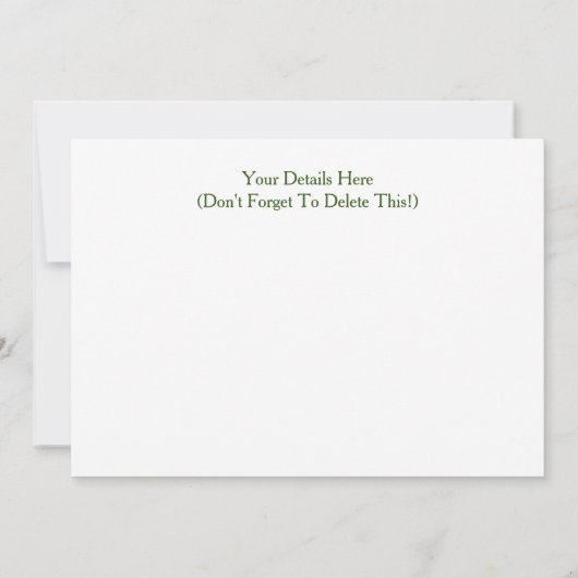 EINLADUNG VON ZEBRAS (Rückseite)