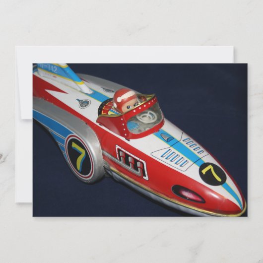 Einladung von Zinn Toy Space/Rocket Ship (Vorderseite)