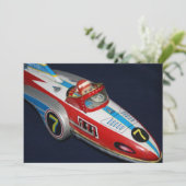 Einladung von Zinn Toy Space/Rocket Ship (Stehend Vorderseite)