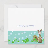 Einladung von Zoo Animal Baby Shower (Rückseite)