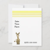 Einladung von Zoo Animal zum Geburtstag (Rückseite)