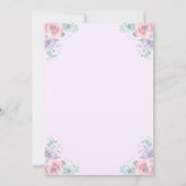 Einladung von Zuckerpflaumen zur Einladung (Rückseite)