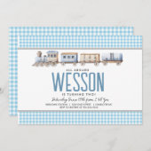 Einladung von Zügen zum Geburtstag (Vorne/Hinten)