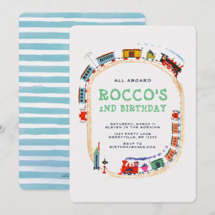 Einladung von Zügen zum Geburtstag