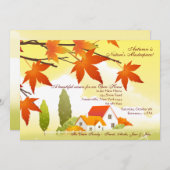 Einladung von Zuhause Fall Open House (Vorne/Hinten)