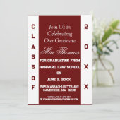 Einladung von zwei Abschlüssen (Stehend Vorderseite)