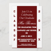 Einladung von zwei Abschlüssen (Vorne/Hinten)