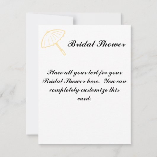 Einladung von zwei Brautduschen (Rückseite)