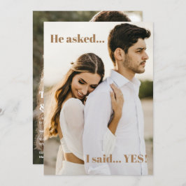 Einladung von zwei Fotos